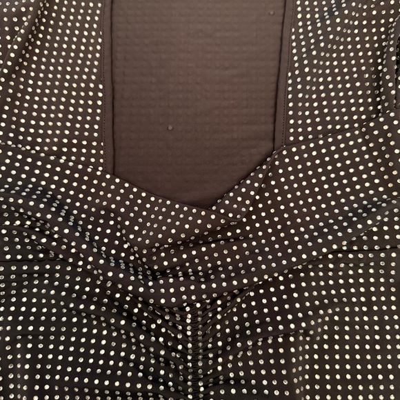 WeWoreWhat Black and Silver Sparkle Backless Formal Dress - Picture 9 of 13